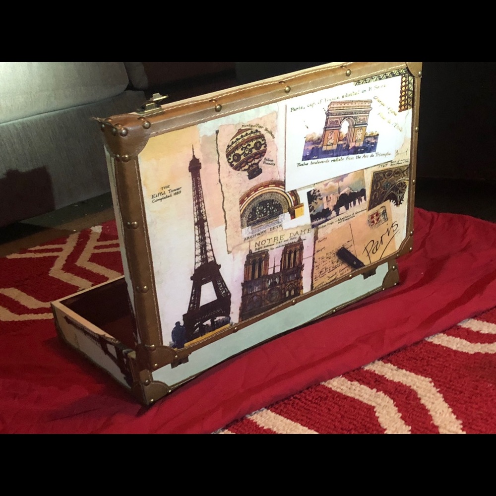 Paris Eiffel Tower Travel Brief Suit Case